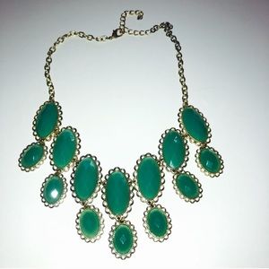 Turquoise bib necklace